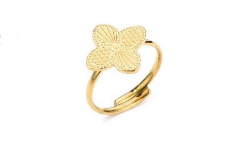 Clover ring gold