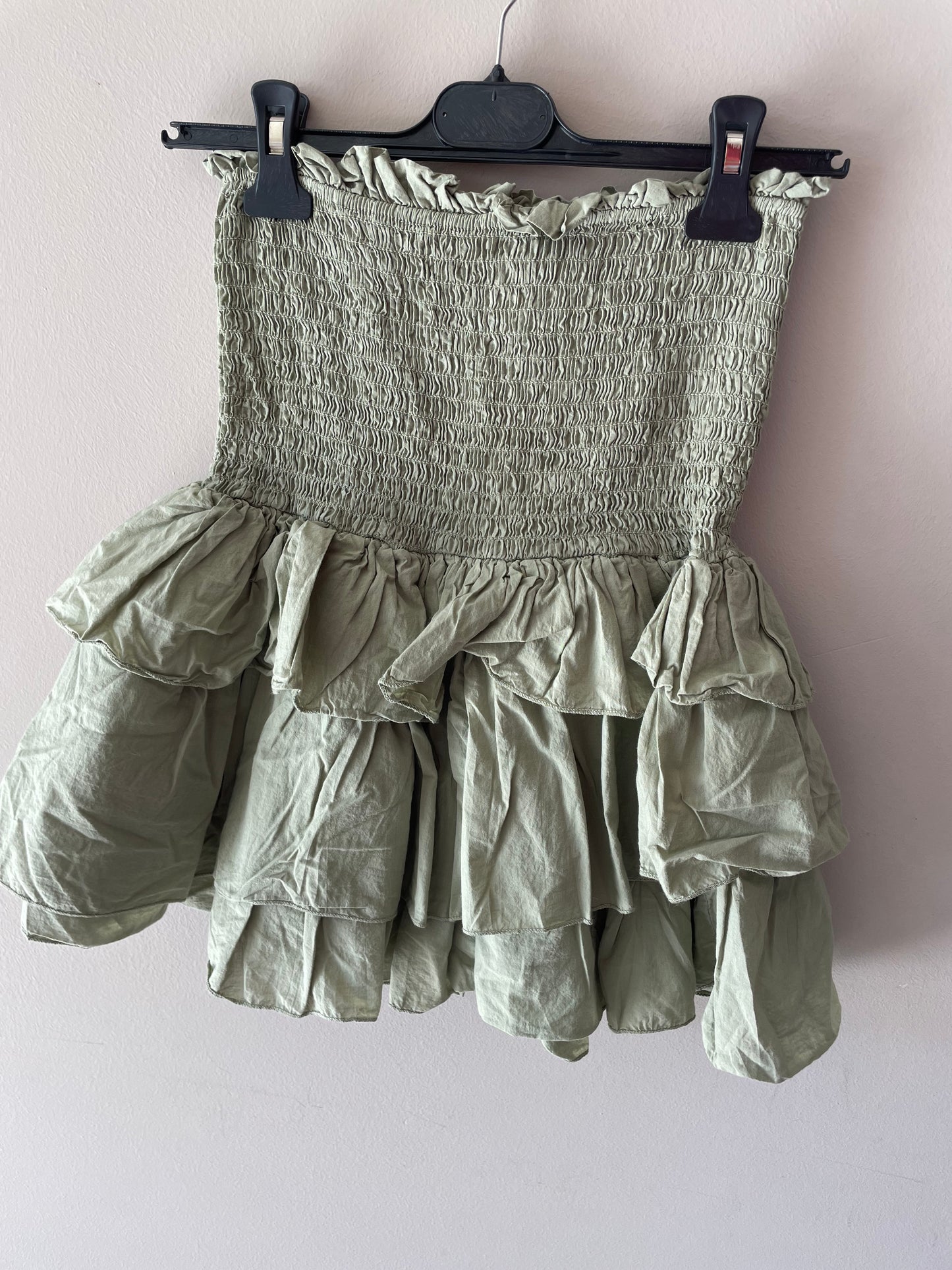 Zoë ruffel skort kaki