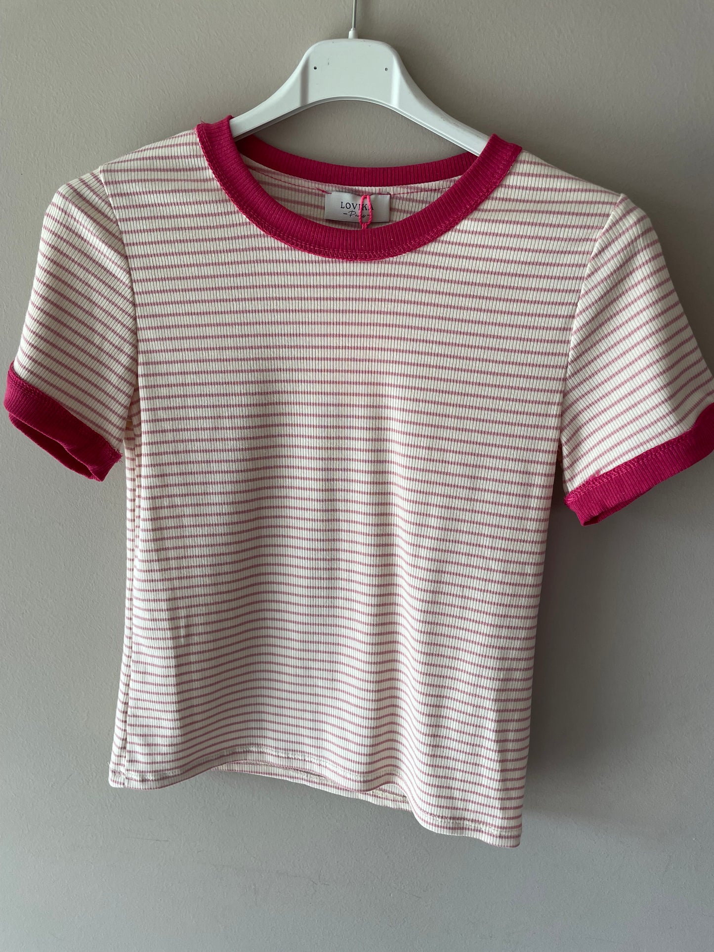 Stripes top pink