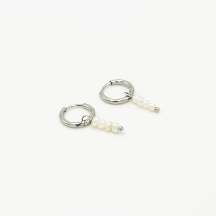 Pearl earrings silver