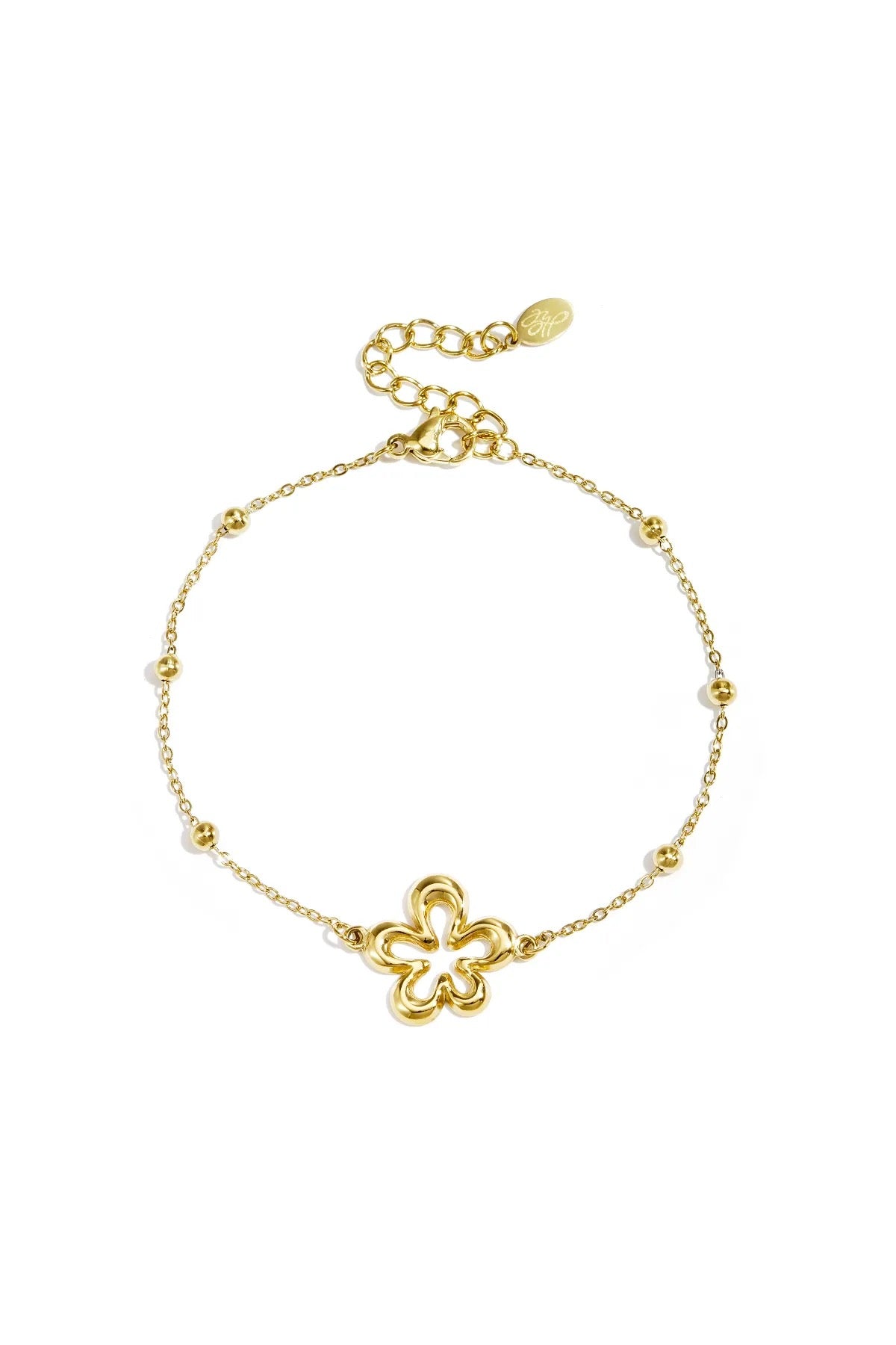 Flower bracelet gold