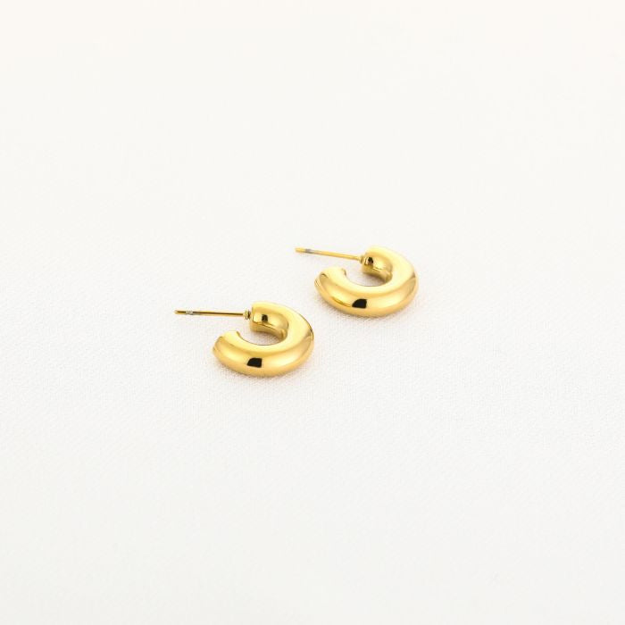 Moon hoops gold