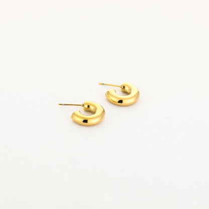 Moon hoops gold