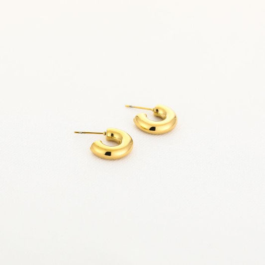 Moon hoops gold