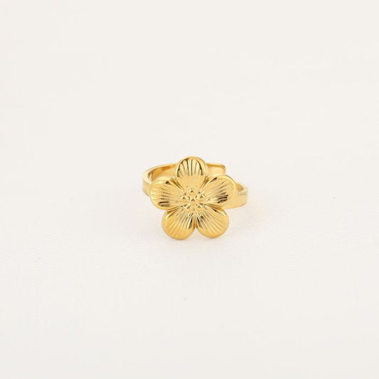 Flower ring gold