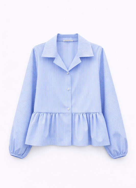 Stripes blouse blue