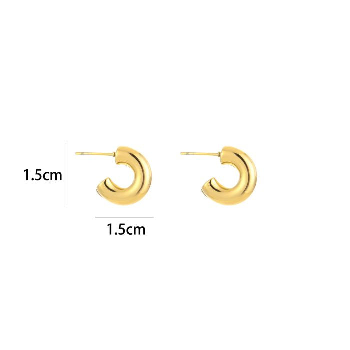 Moon hoops gold