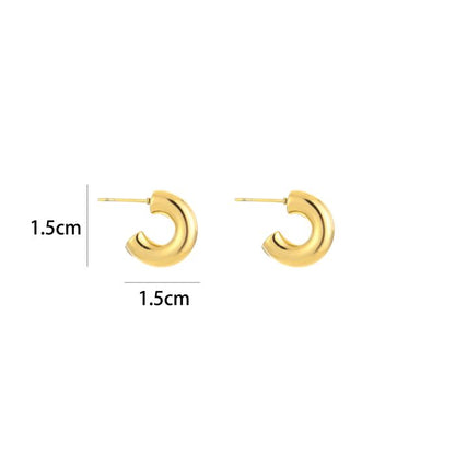 Moon hoops gold