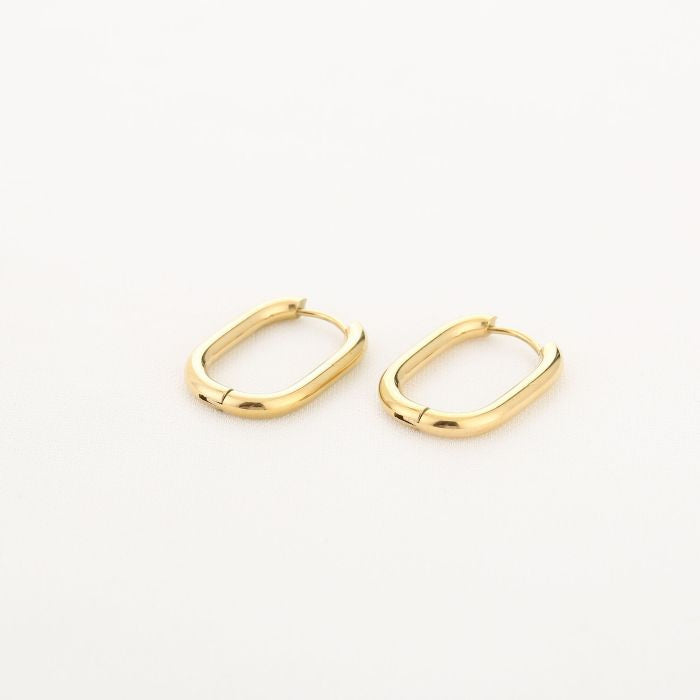 Oval hoops gold