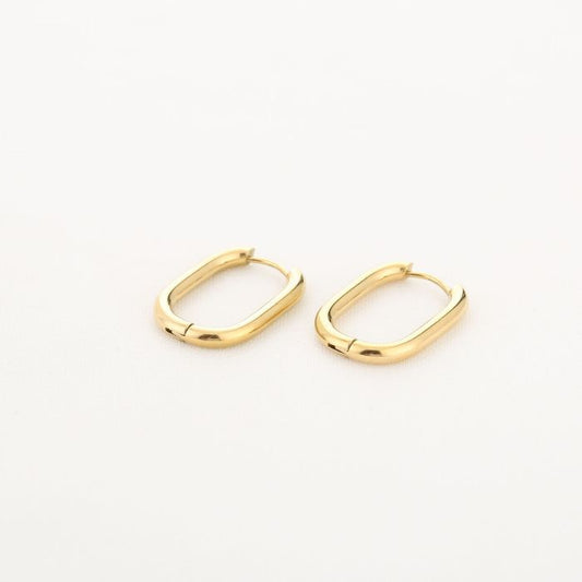 Oval hoops gold
