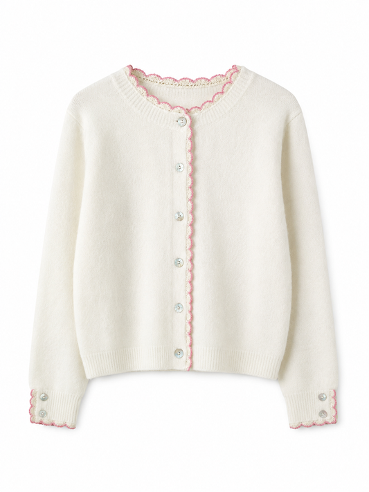Rosie cardigan white
