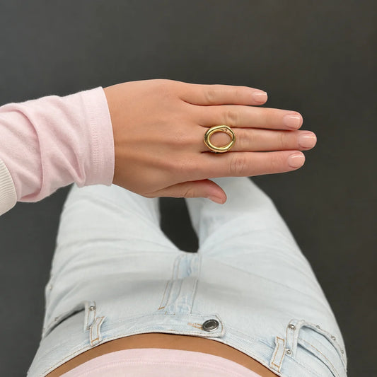 Open ring gold