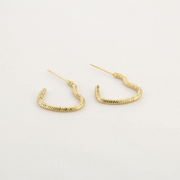 Heart hoops gold