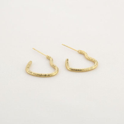 Heart hoops gold