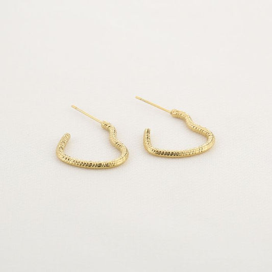 Heart hoops gold