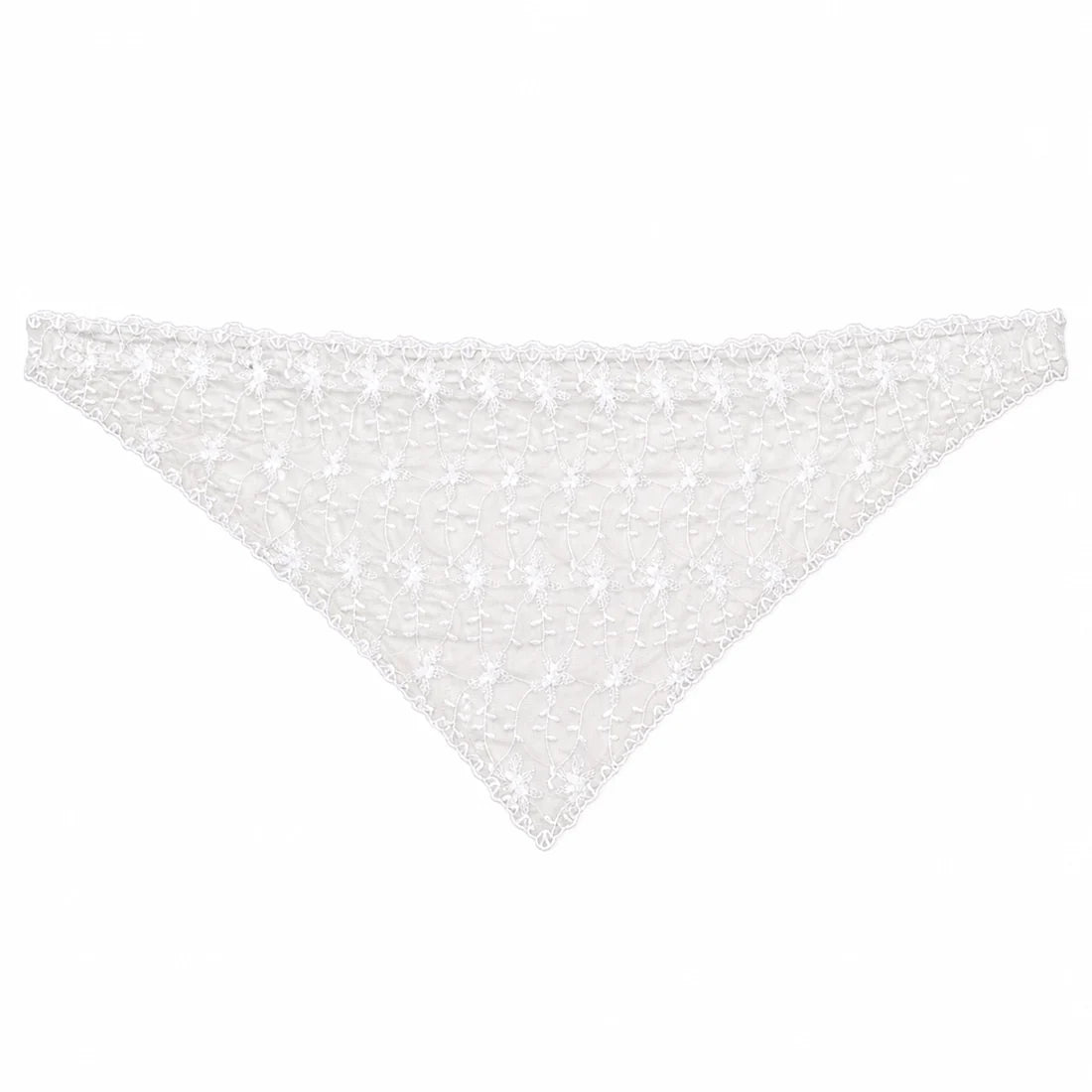 Lace scarf white