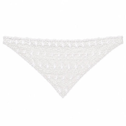 Lace scarf white