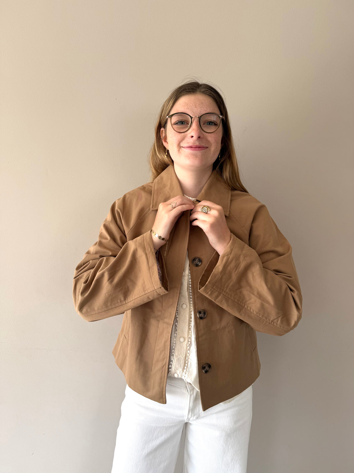 Lea trench coat camel