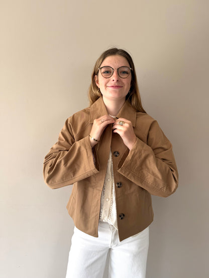Lea trench coat camel