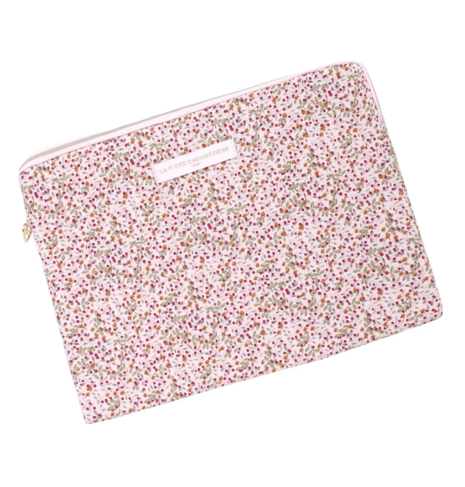 Laptop hoes flowers pink cherry 13inch