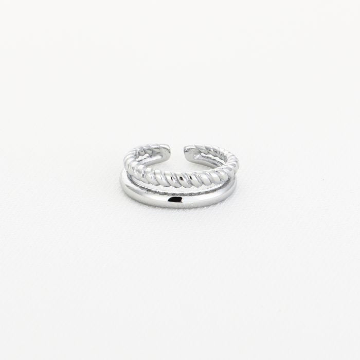 Double ring silver