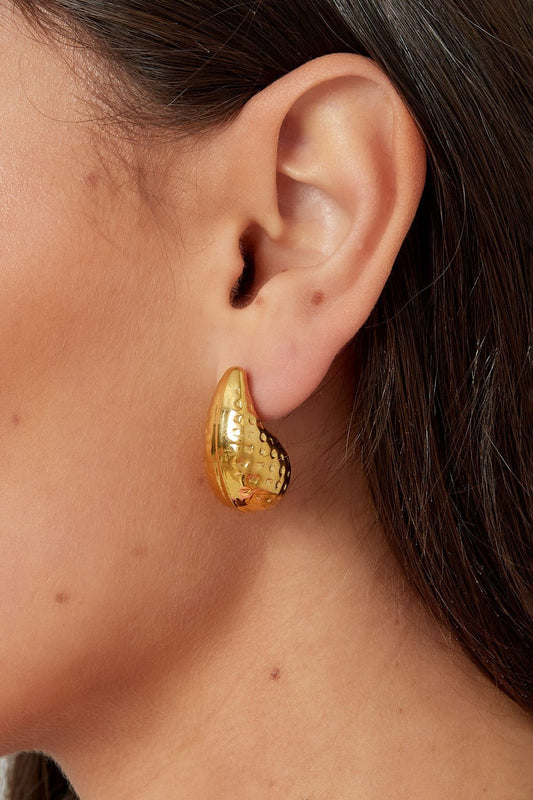 Drop earrings gold