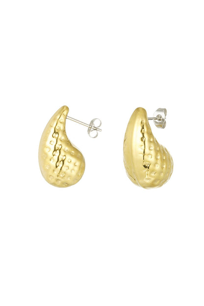 Drop earrings gold