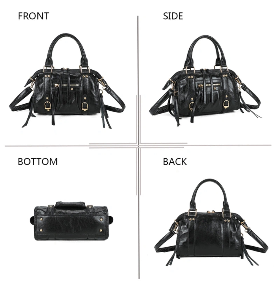 It girl bag medium black