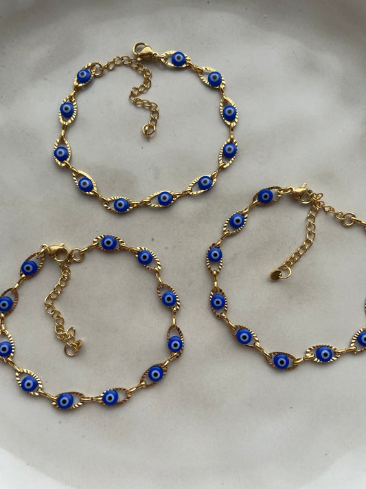 Eye bracelet gold